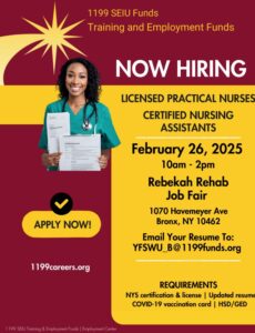 CNA Now Hiring Flyer